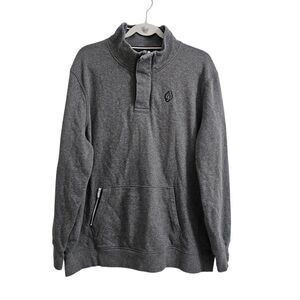 Fourlaps x Peloton Sweater‎ Mens XL Gray 1/4 Zip Pullover Outdoor Athleisure